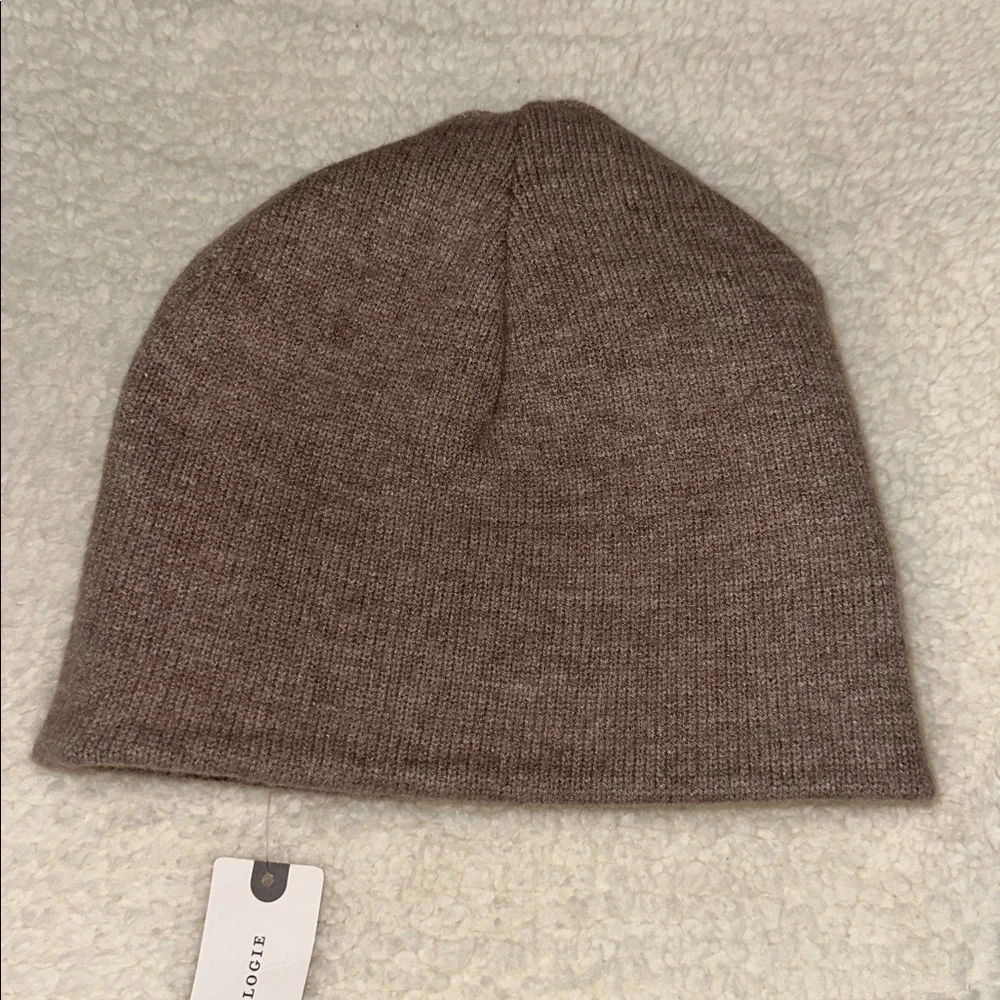 Anthropologie Dusty Rose Knit Beanie